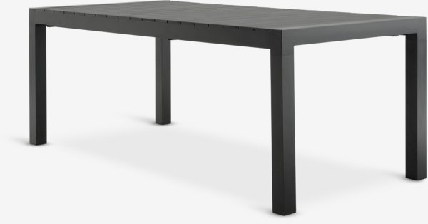 Garden table HESTEHAVE W95xL205/275 black